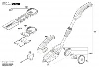 Bosch 3 600 H33 101 ISIO 3 Cordless Grass Shear Spare Parts